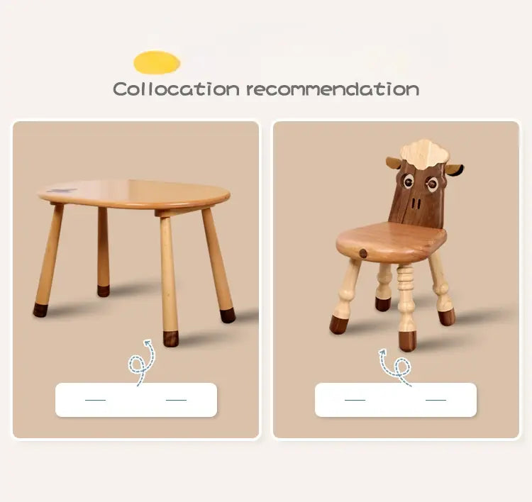 Ciel Liftable Solid Wood Kids Table