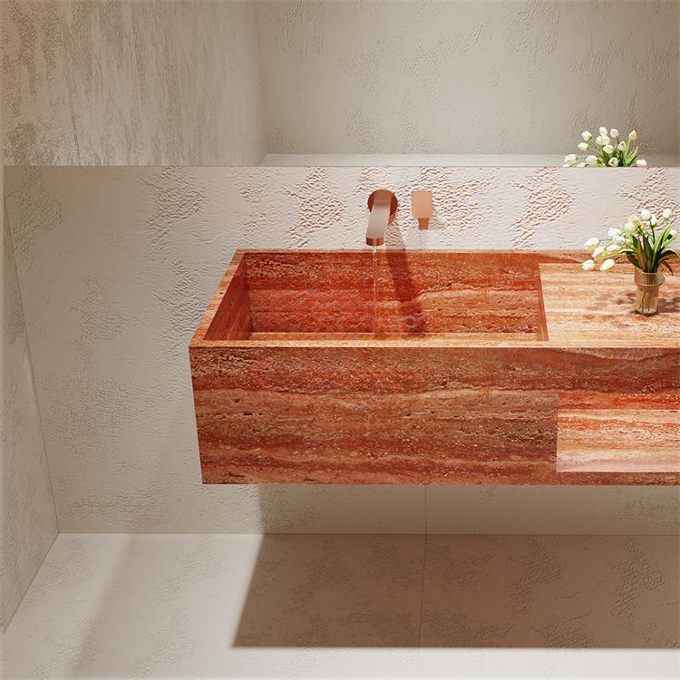 Elio Red Cave Antique Marble Sink