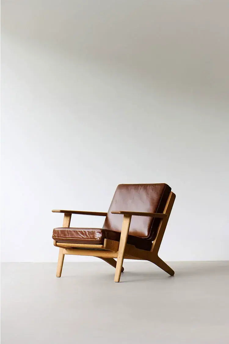 Blanka Light Luxury Cherry Wood Armchair