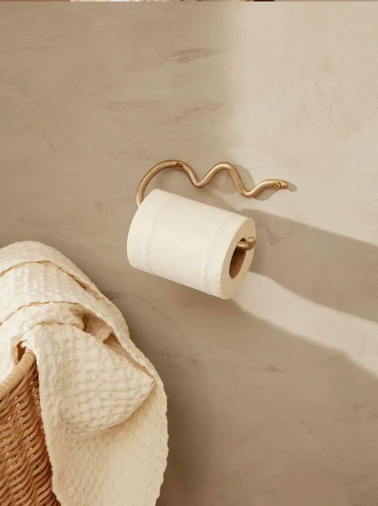 Anthelme Living Brass Wave Towel Hook
