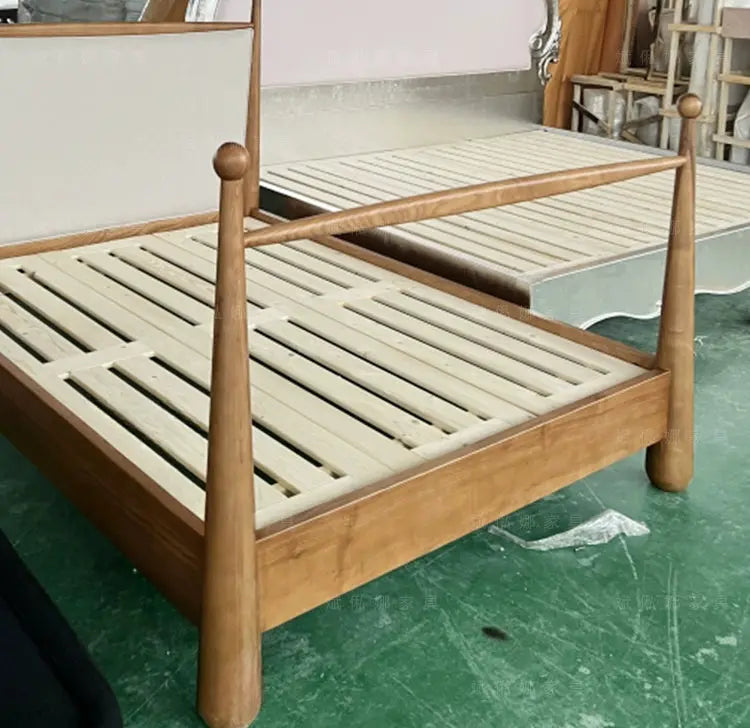 Iolanthe Elegant Master Bedroom Solid Wood Bed