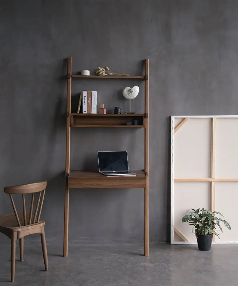 Davide Second-Hand Ladder Style Teak Desk