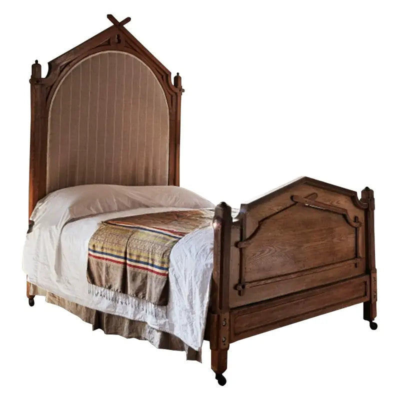 Landry Solid Wood Fabric Princess Bed