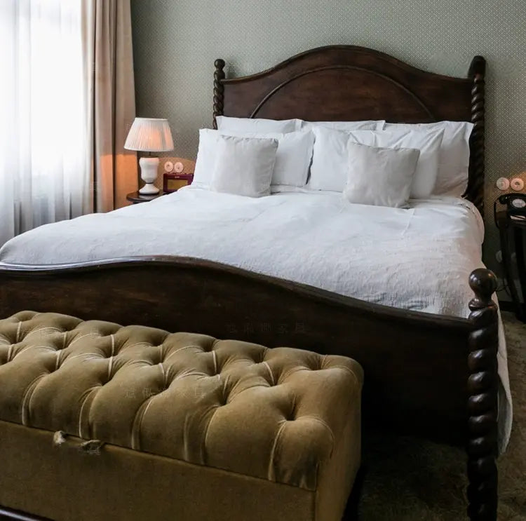 Rosemarie Elegant Neoclassical Double Princess Bed