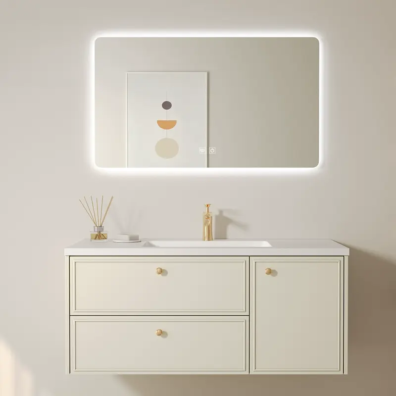 Nathan Modern Seamless Ceramic Bathroom Vanity