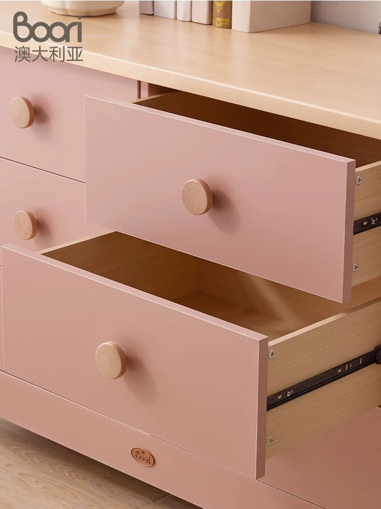 René Multifunctional Solid Wood Storage Cabinet