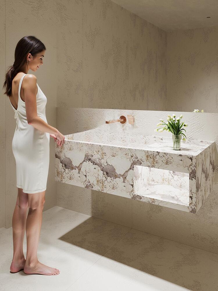 Elio Red Cave Antique Marble Sink