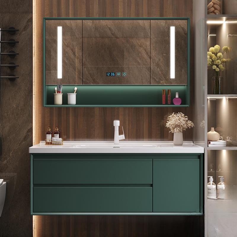 Athena Oak Bathroom Vanity with Smart Mirror