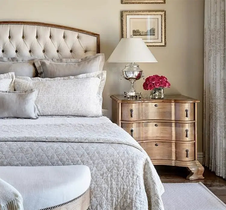 Lunette Luxury Soft-Covered Double Bed Design