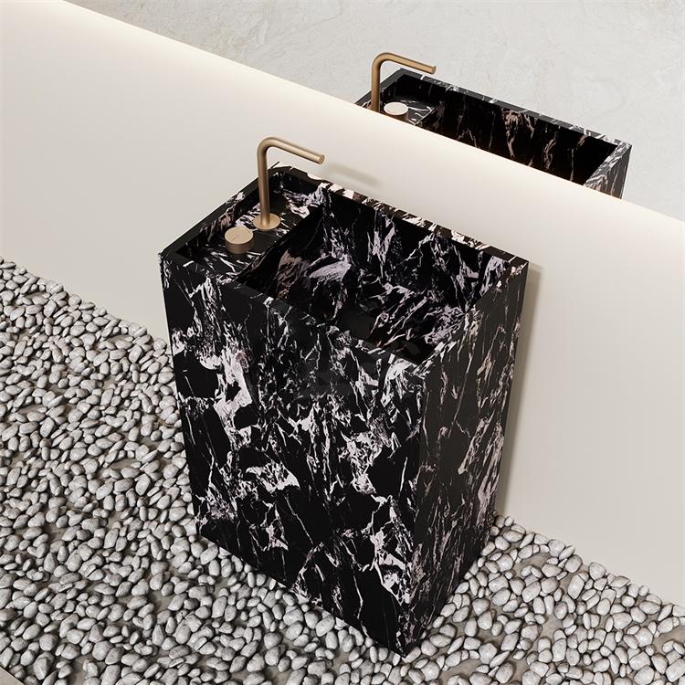 Arianna Amazon Green Floor-Standing Sink