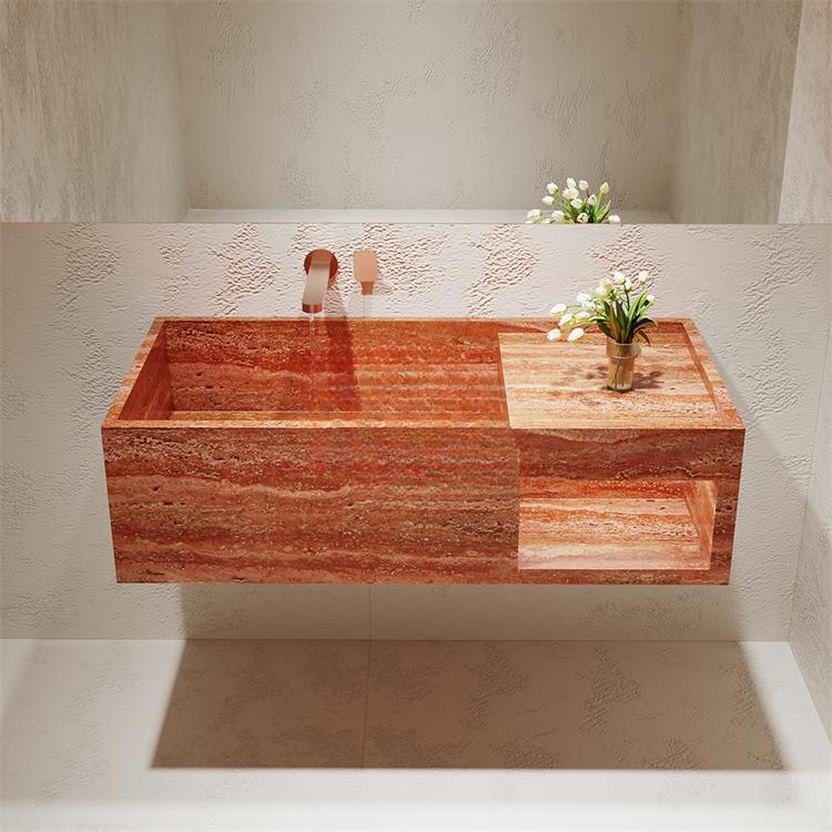 Elio Red Cave Antique Marble Sink