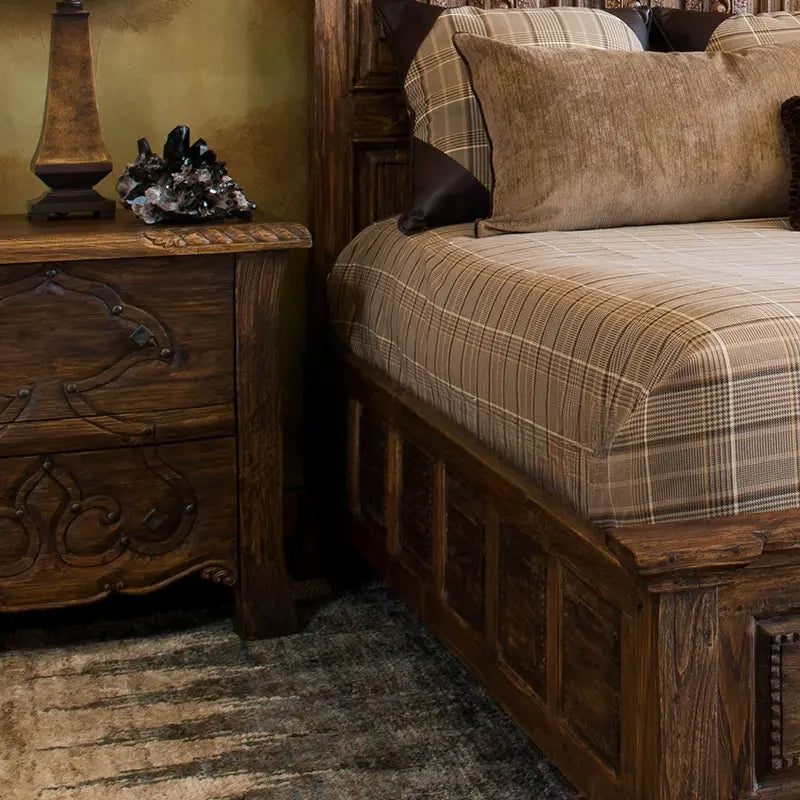 Raine Retro Light Luxury Customizable Double Bed