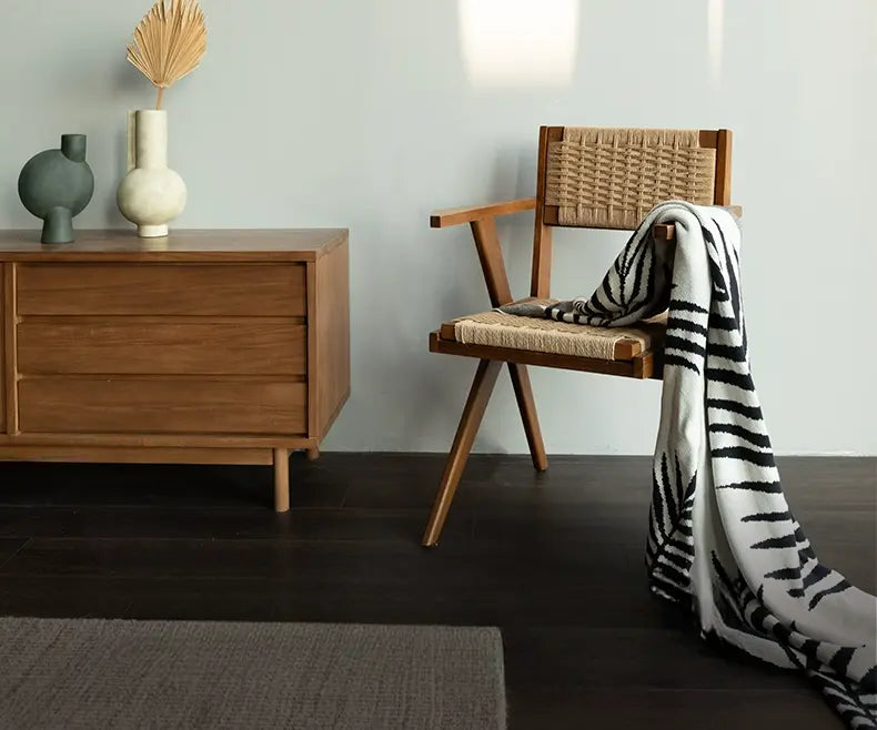Bastien Retro Teak Solid Wood Dining Chair