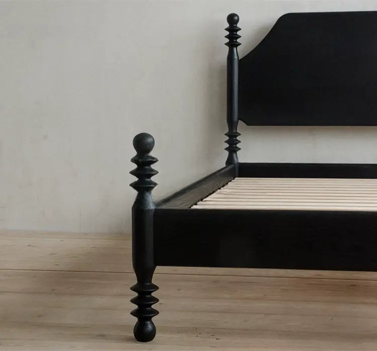 Rosette Elegant Solid Wood Wedding Bed