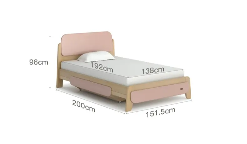 Aurelius imported solid wood bed