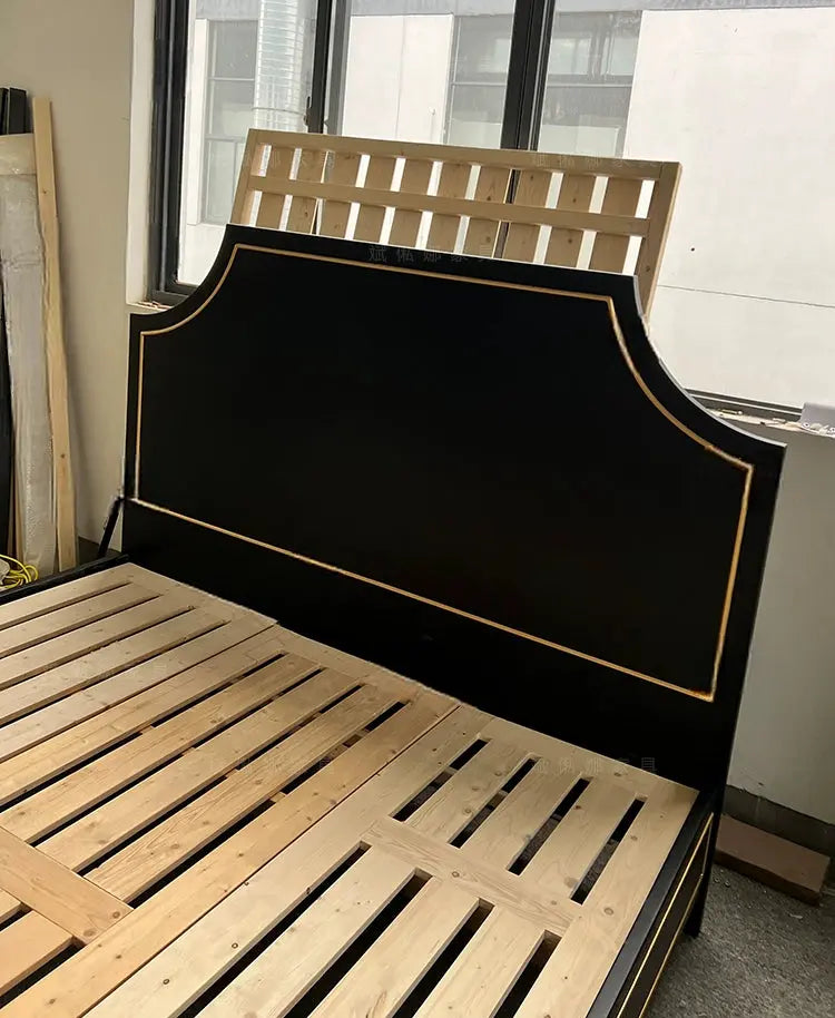 Charley Master Bedroom Custom Carved Wood Bed