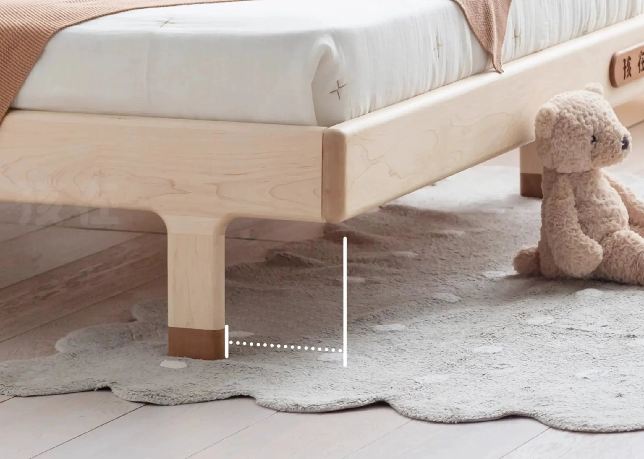 Llewellyn original hard maple bed