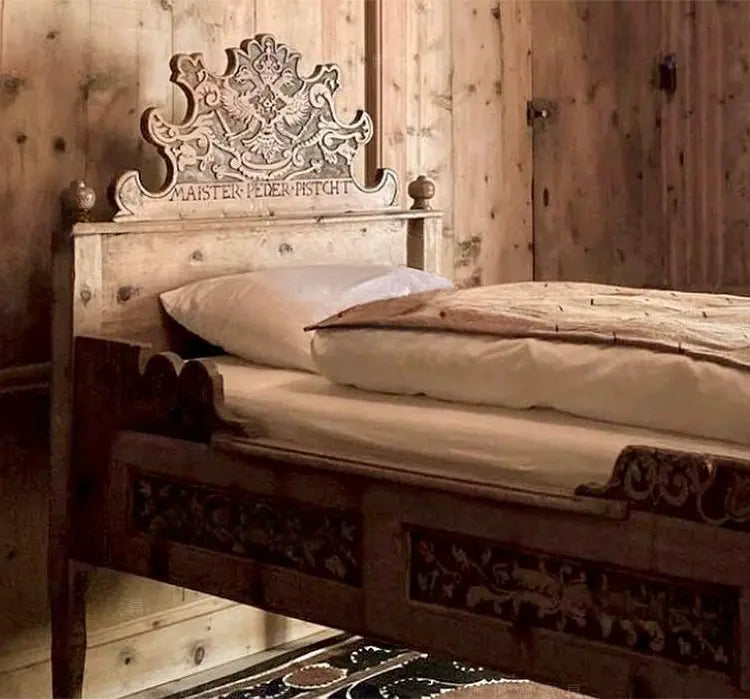 Minette Classic Carved Wooden Kids Bed