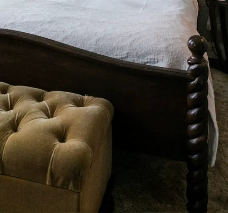 Rosemarie Elegant Neoclassical Double Princess Bed