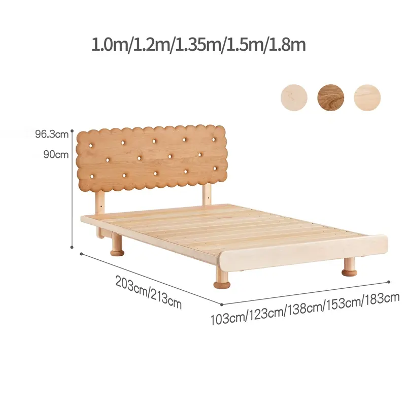 Ozias round biscuit square bed