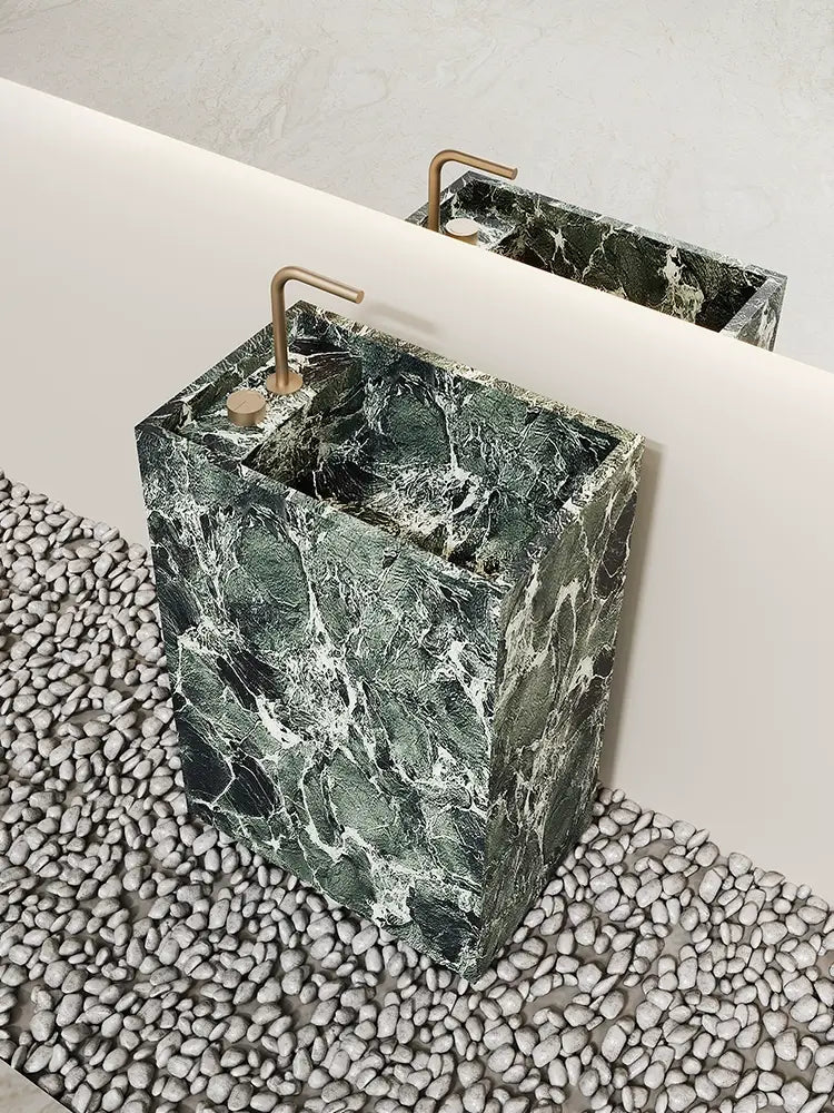 Arianna Amazon Green Floor-Standing Sink