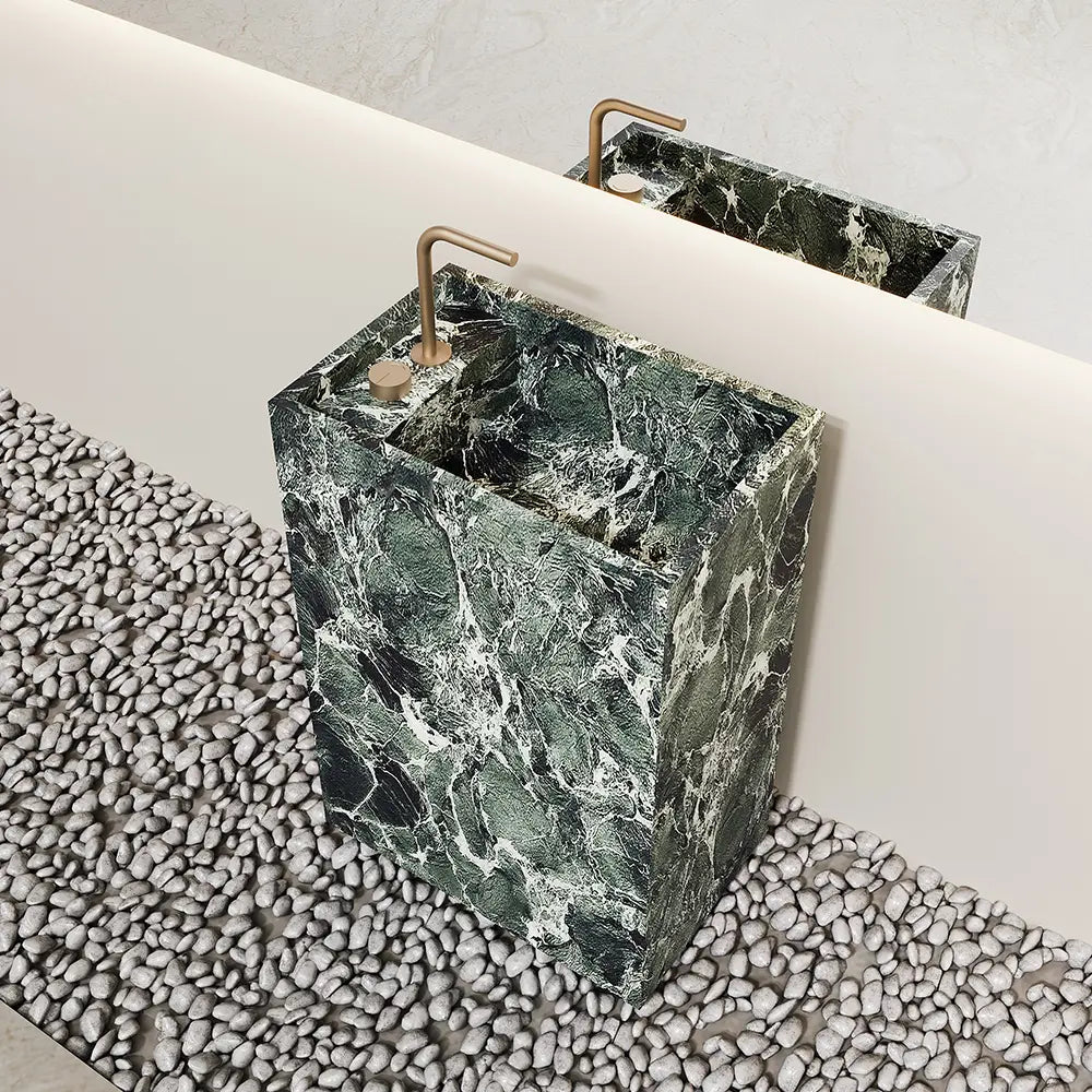 Arianna Amazon Green Floor-Standing Sink