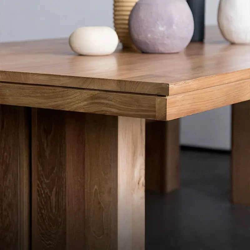 Alessandro Rustic Teak Wood Dining Table