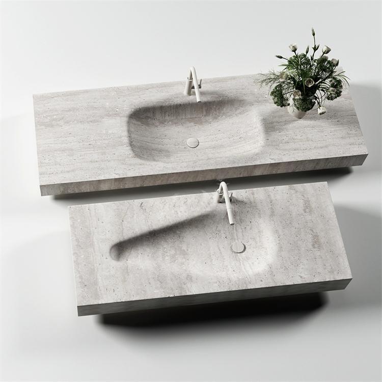 Jonah Fish Belly White Marble Sink
