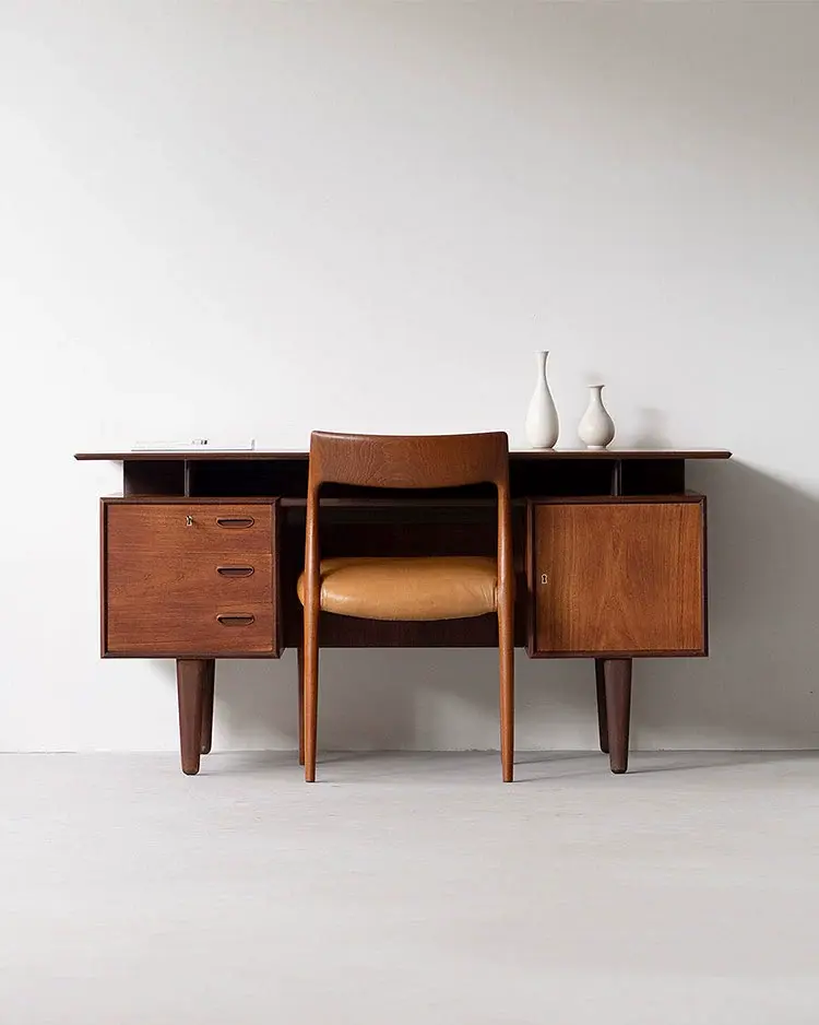 Tristan Danish Cherry Wood Writing Desk