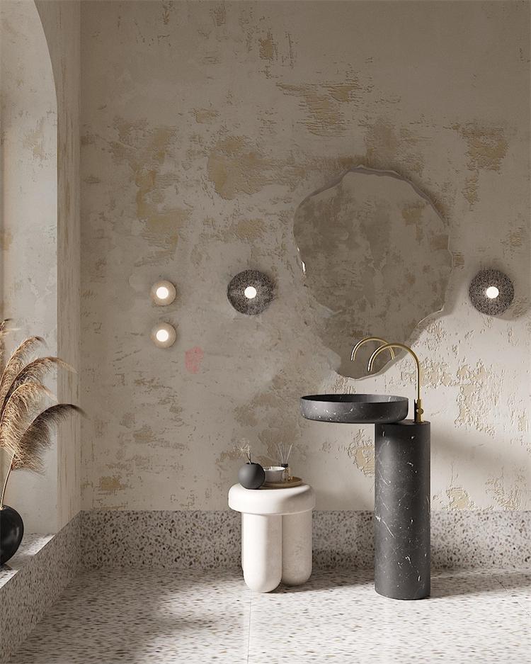 Rae Medieval Marble Pedestal Sink