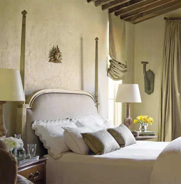 Marcellus Light Luxury Princess Style Wedding Bed