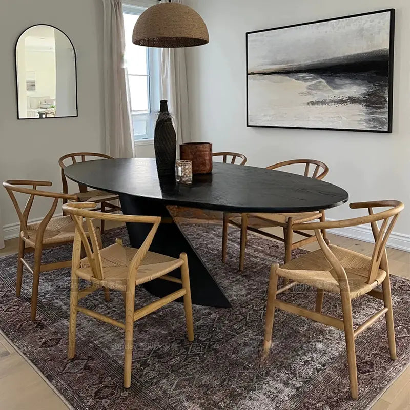 Ines Vintage Neoclassical Dining Table Set