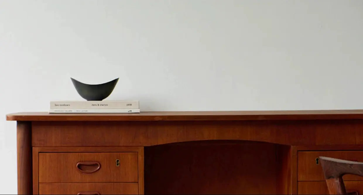Azzurra Retro Modern Desk with Drawers