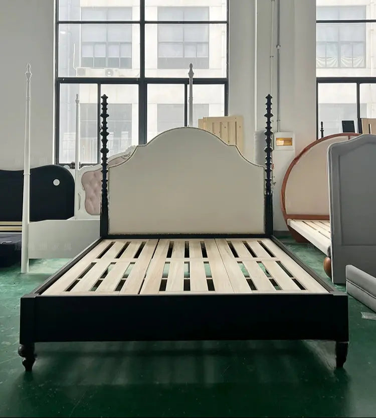 Lucie Retro Town Custom Neoclassical Double Bed