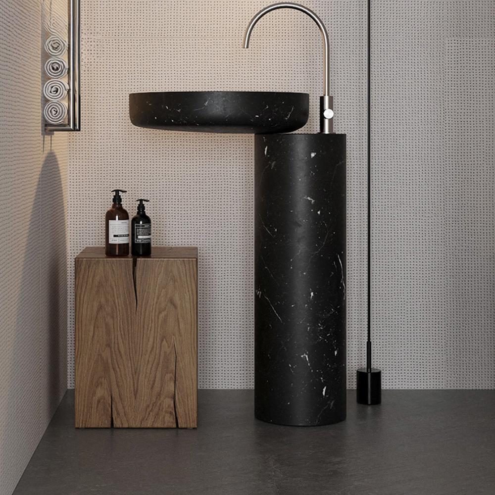 Rae Medieval Marble Pedestal Sink