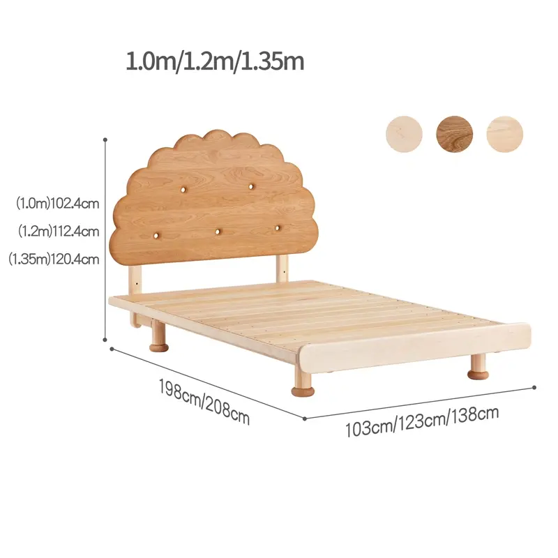 Ozias round biscuit square bed