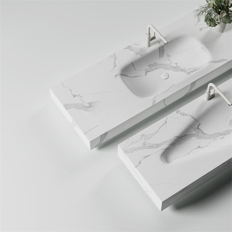 Jonah Fish Belly White Marble Sink