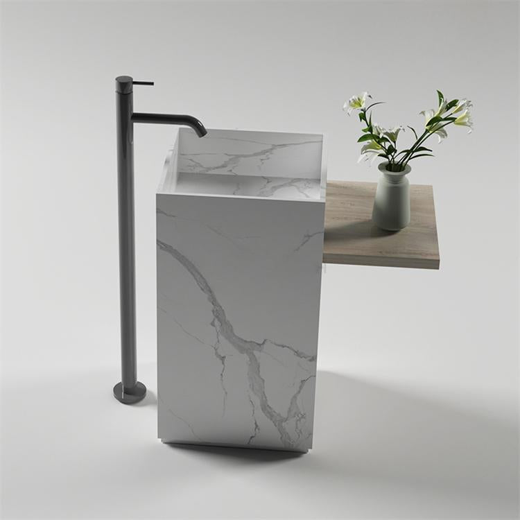 Gideon Purple Rock Pedestal Basin
