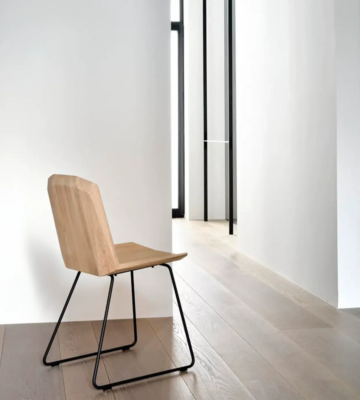 Adriano Solid Wood Iron Dining Table Chair