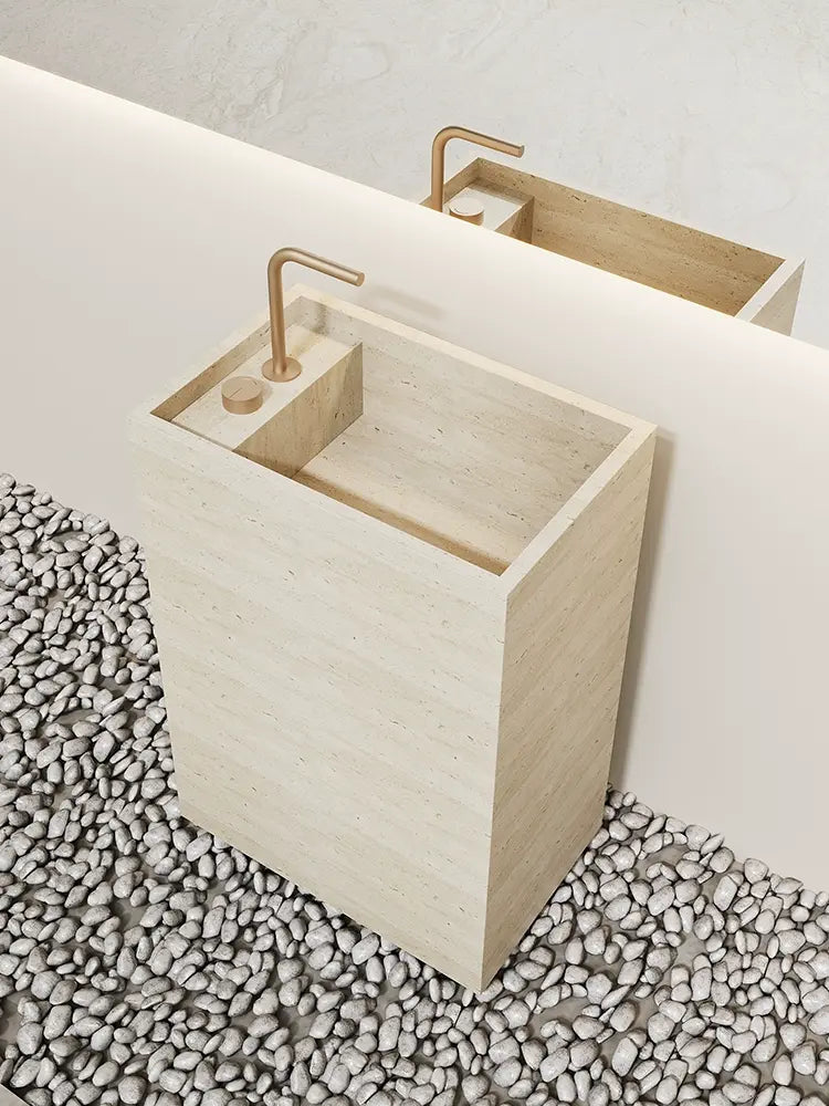 Arianna Amazon Green Floor-Standing Sink