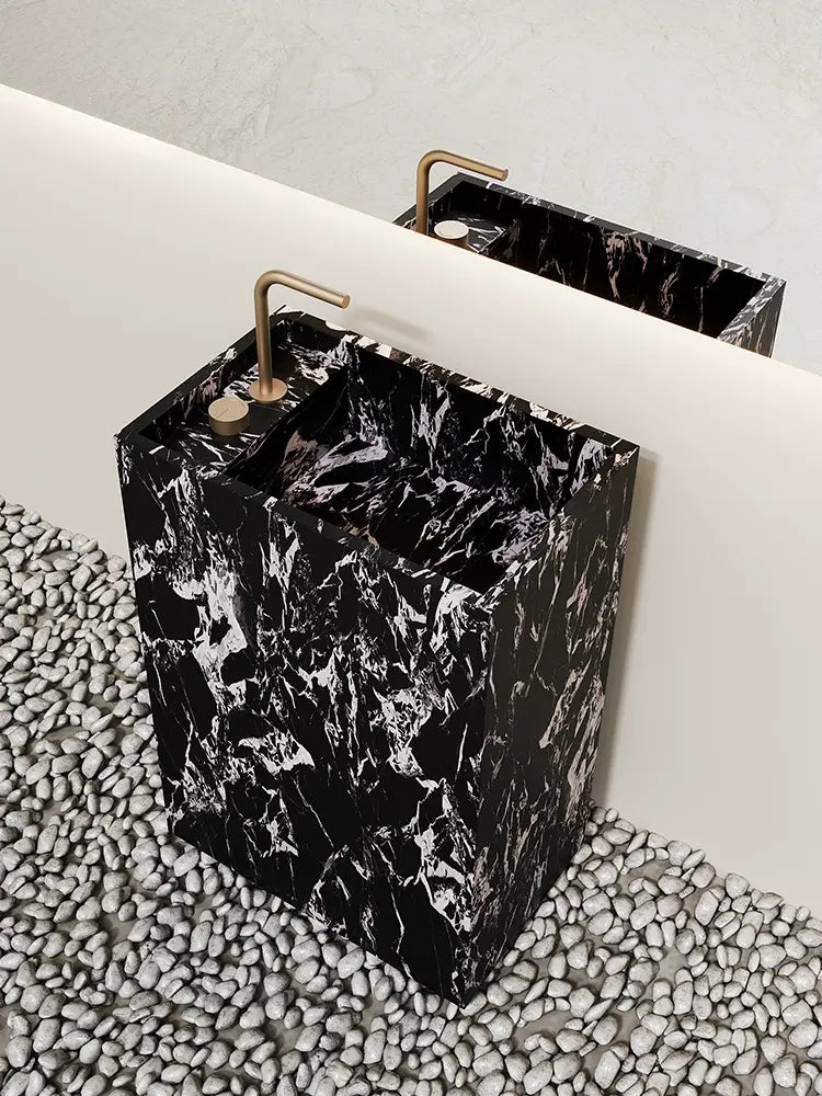 Arianna Amazon Green Floor-Standing Sink