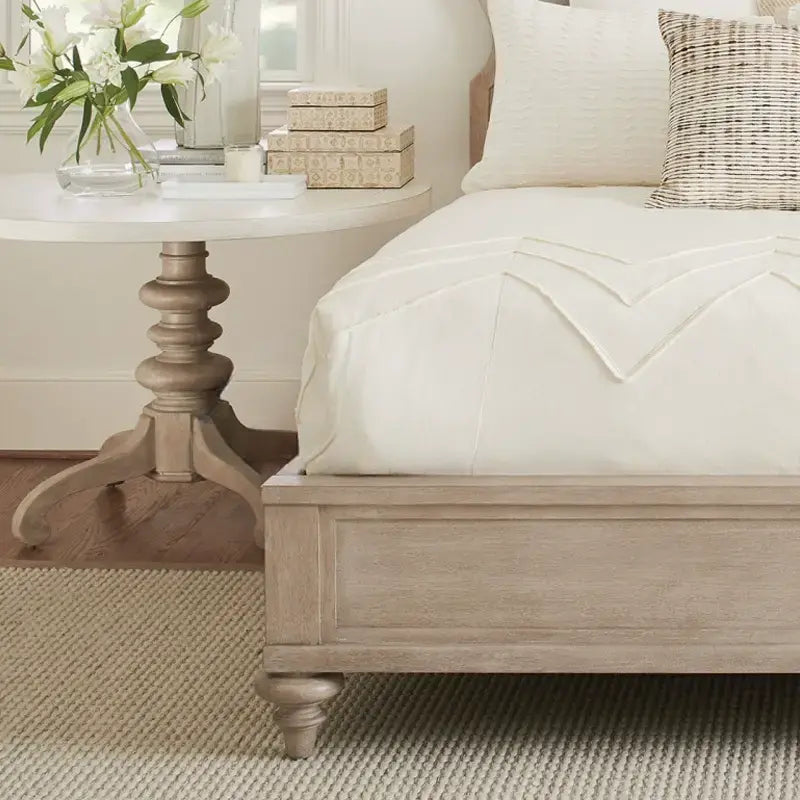 Devere Light Luxury Neoclassical Wedding Bed