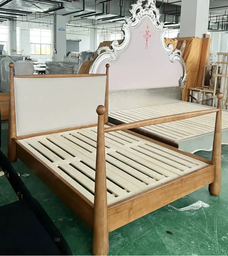 Iolanthe Elegant Master Bedroom Solid Wood Bed