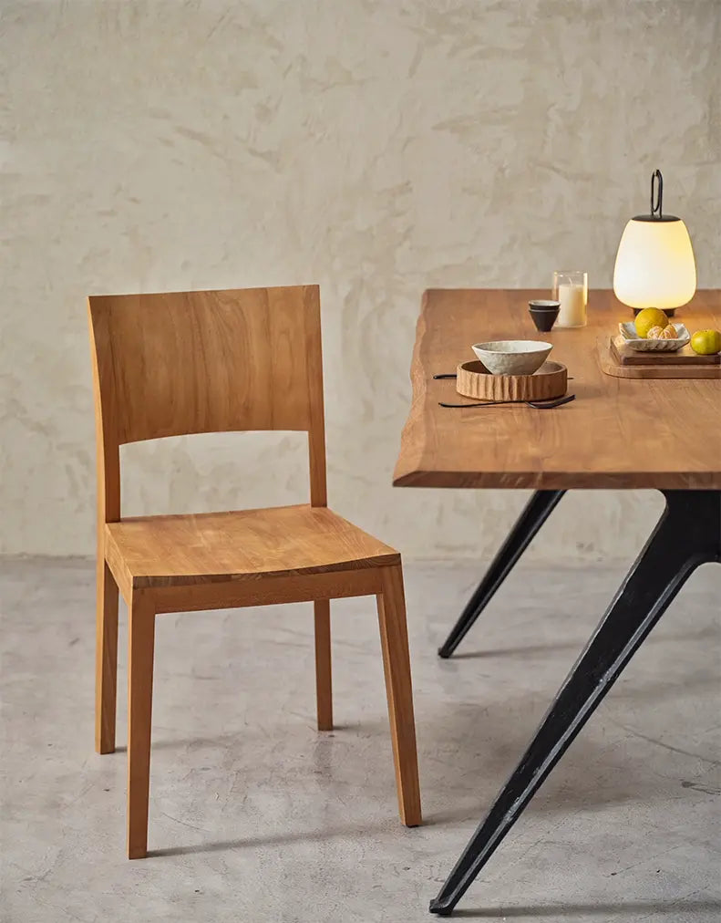 Lucien Pure Teak Wood Vintage Dining Chair