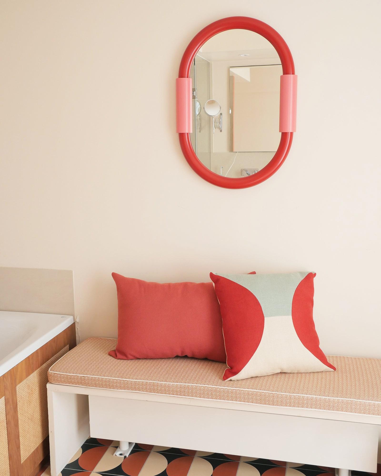 Aiden Oval Wall-Mounted Bathroom Mirror