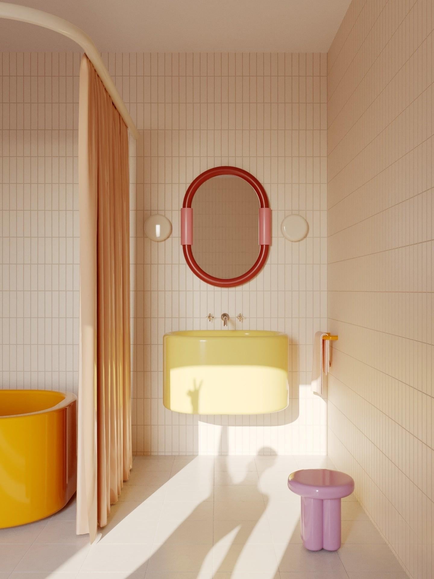 Aiden Oval Wall-Mounted Bathroom Mirror