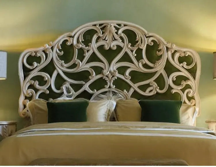 Heloise Elegant Solid Wood Double Bed