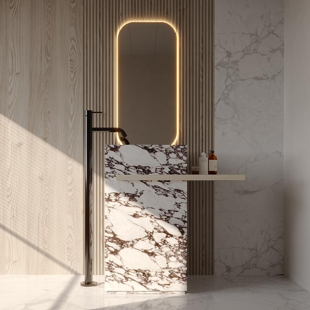 Gideon Purple Rock Pedestal Basin
