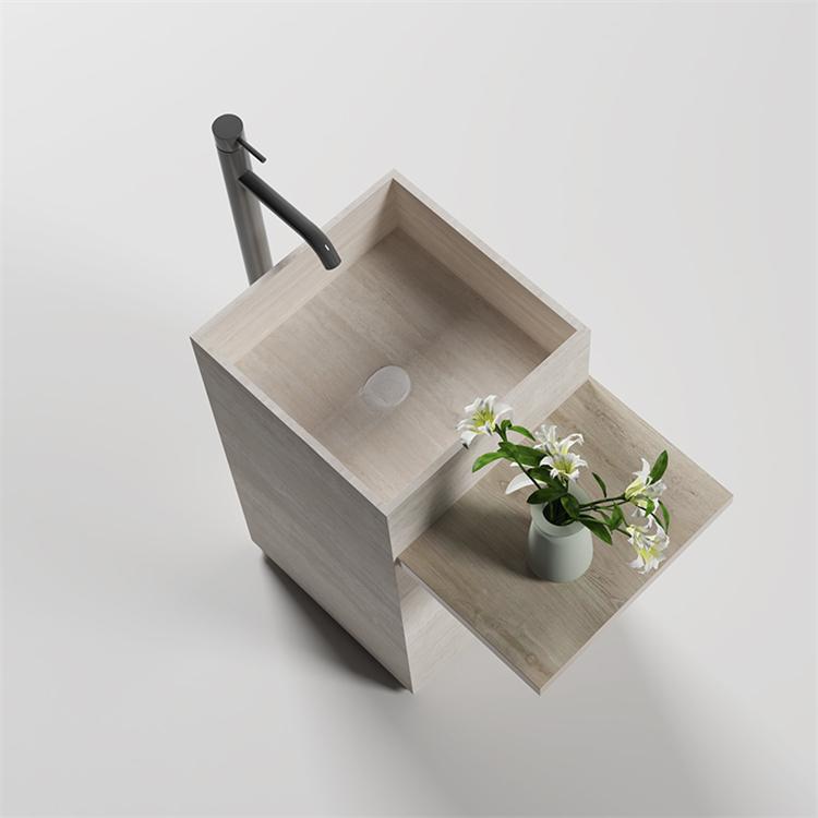 Gideon Purple Rock Pedestal Basin