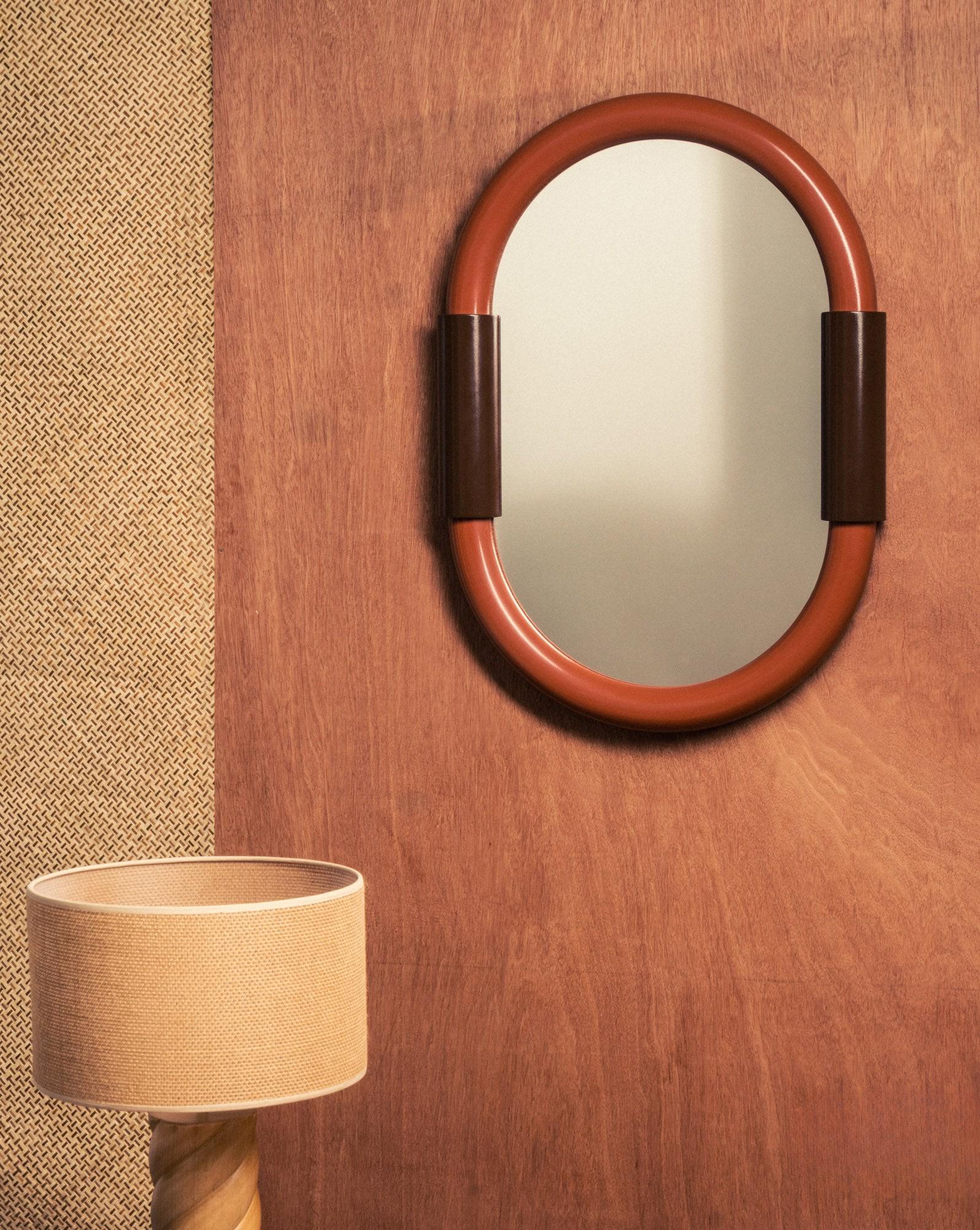 Aiden Oval Wall-Mounted Bathroom Mirror